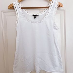 AQUA White Blouse